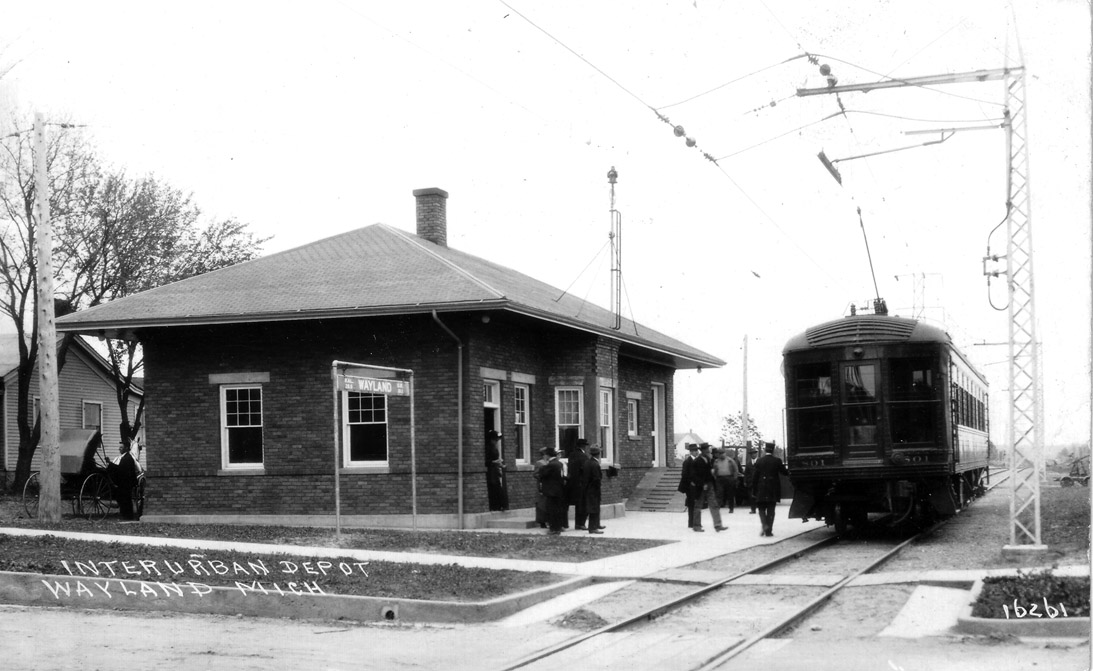 Wayland MI Interurban train